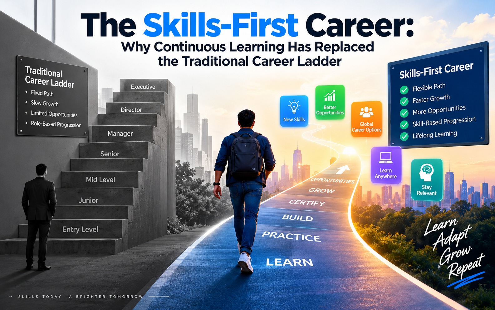 The Skills-First Career: Why Continuous Learning Has Replaced the Traditional Career Ladder