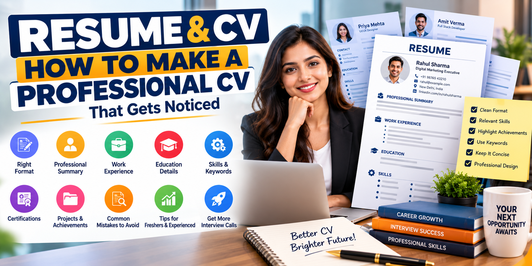 Resume &amp; CV: How to Make a Professional CV That Gets Noticed