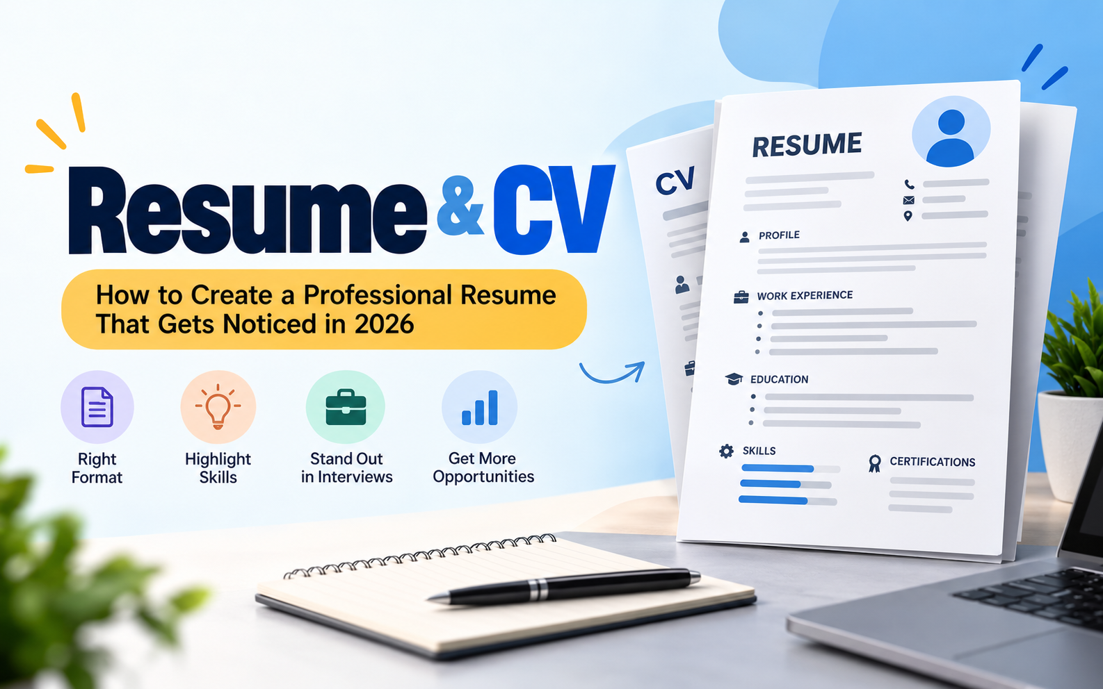 Resume and CV: How to Create a Professional Resume That Gets Noticed in 2026